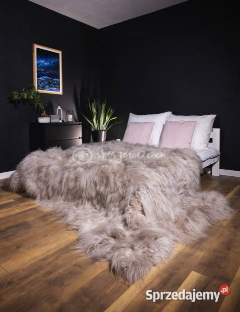 Narzuta ze skóry owczej islandzkiej beżowa Szaflary