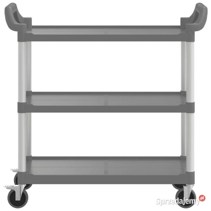 3poziomowy wózek szary 99x50x96 aluminium Warszawa sprzedam