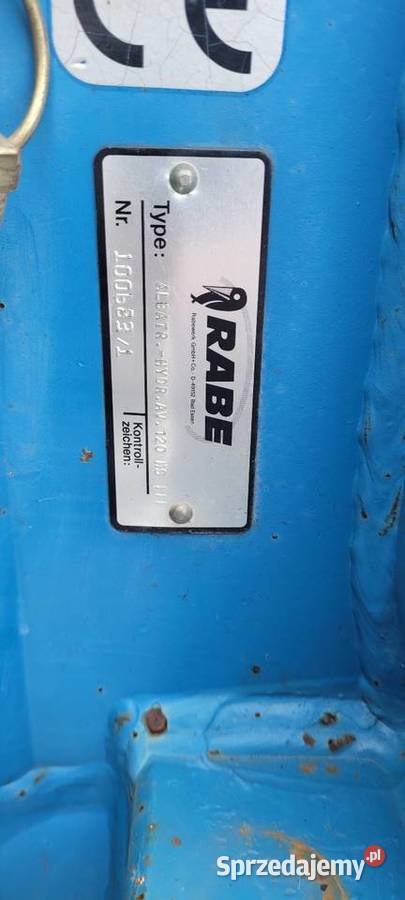 Pług obrotowy 3 skibowy Rabe Albatros 120 Słupca