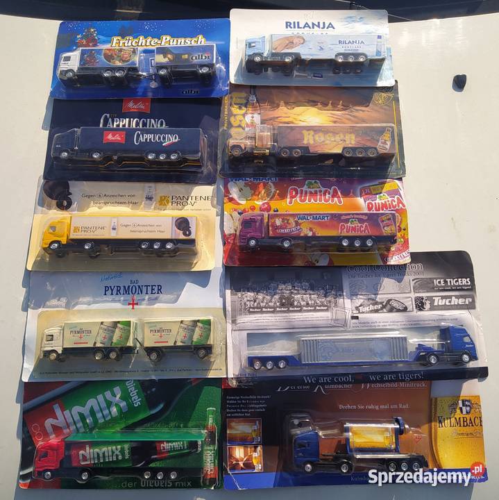 Ciężarówki kolekcjonerskie 10 sztuk skala 187 Kolekcje