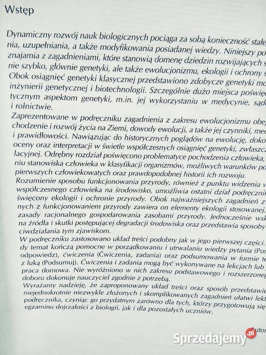 Biologia Stawiarz unikatowe książki outlet Warszawa