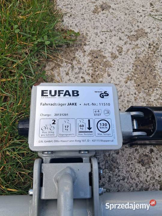 Bagażnik hak Eufab Jake 60 2row 13pin st Kalna