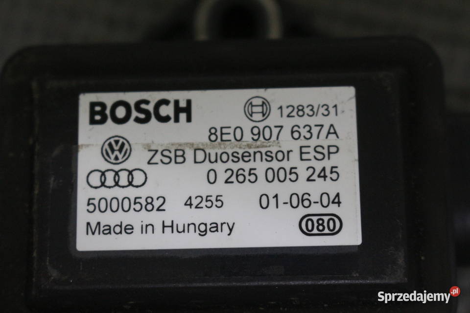 AUDI A8 D3 W12 MODUŁ ESP 8E0907637A 0265005245 Prochowice sprzedam