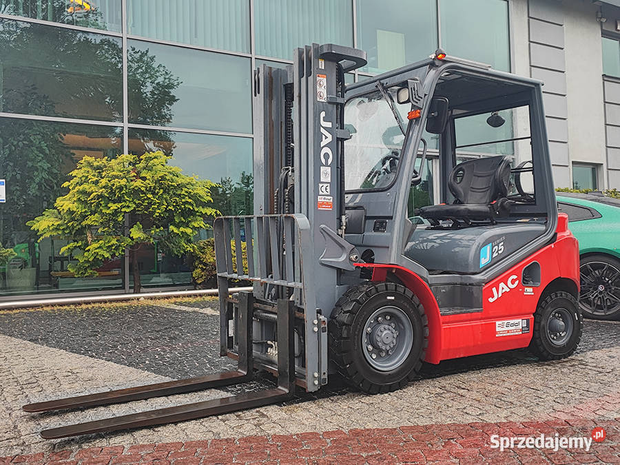 Wózek widłowy JAC CPQYD25 triplex 45 m 25 t lpg gaz