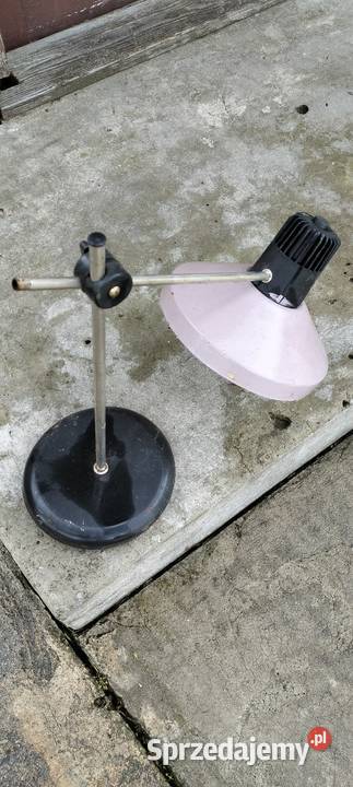 Lampa nożycowa na biurko lampka PRL Radom Oświetlenie