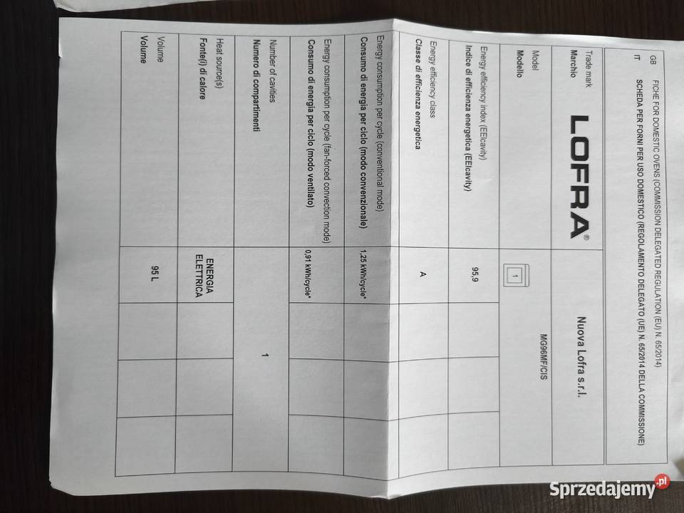 Kuchnia gazowa Lofra 6 palników lubuskie Wschowa sprzedam