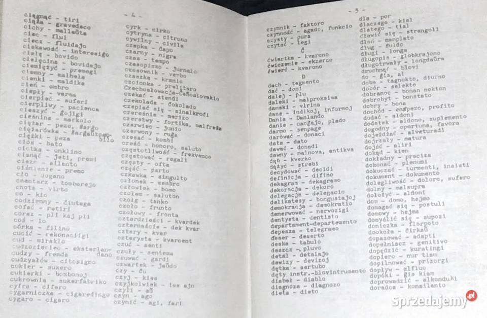 Turystyczny słowniczek polskoesperancki R A Chełm