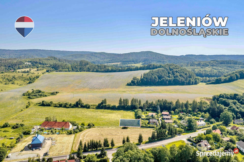 Działka budowlana z mediami DK8 171zł/m2 Jeleniów