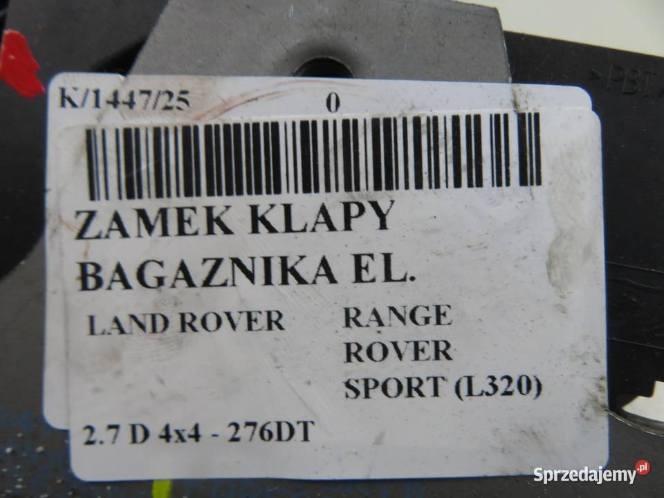 ZAMEK KLAPY LAND ROVER RANGE ROVER SPORT L320