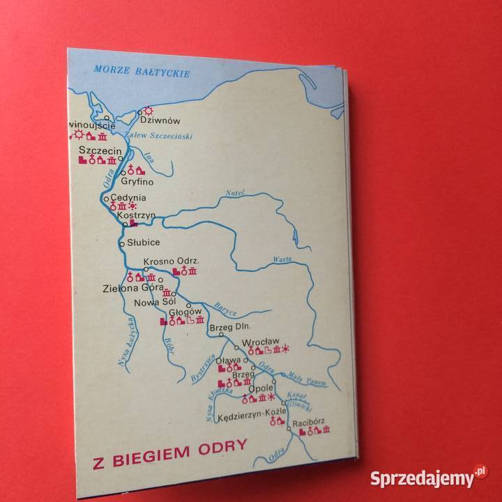 1574 Zestaw Widokówek Z Biegiem Odry Szczecin