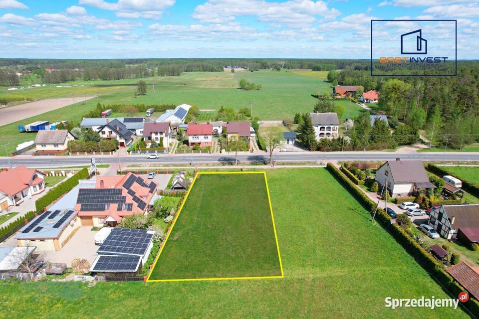 Działka budowlana 1256 m trasie mazurskiej MPZP