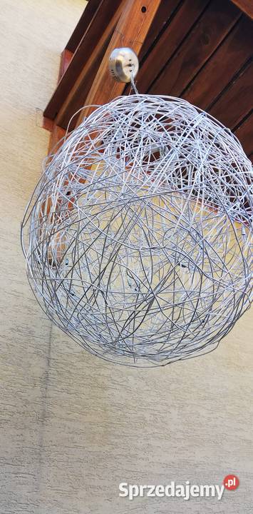 Lampa sufitowa żyrandol kula druciana pleciona Garwolin