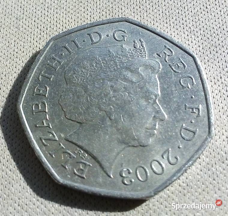 WIELKA BRYTANIA50 PENCE2003 r Legionowo
