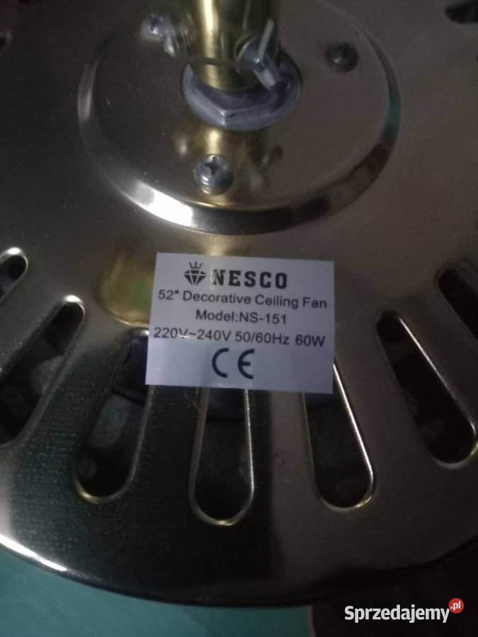 Żyrandol z wiatrakiem NESCO Kraków