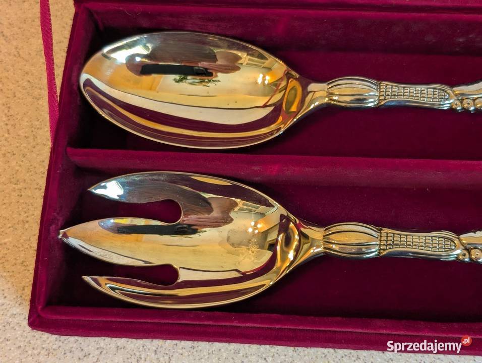Zestaw łyżek do serwowania platerowany srebrem Piła