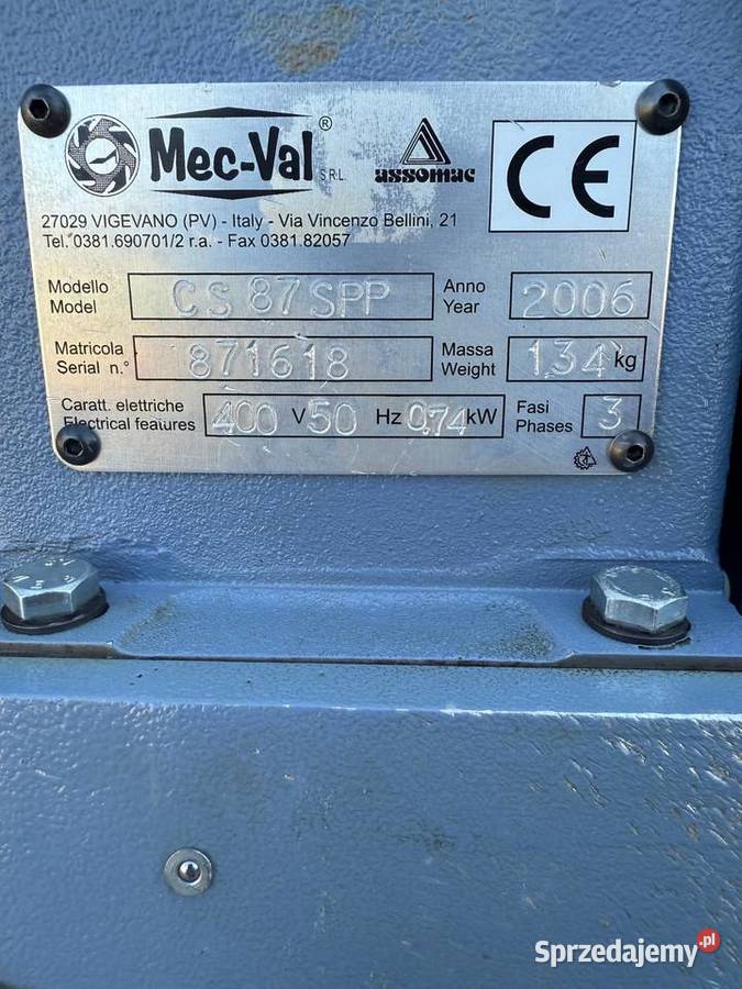 Mec Val CS 87 SPP Obszywarka przeszywarka do Łaskarzew