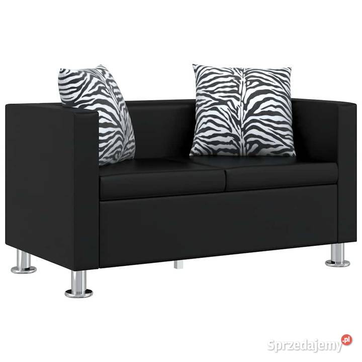 vidaXL Sofa 2osobowa ze skóry Sofy i kanapy mazowieckie sprzedam