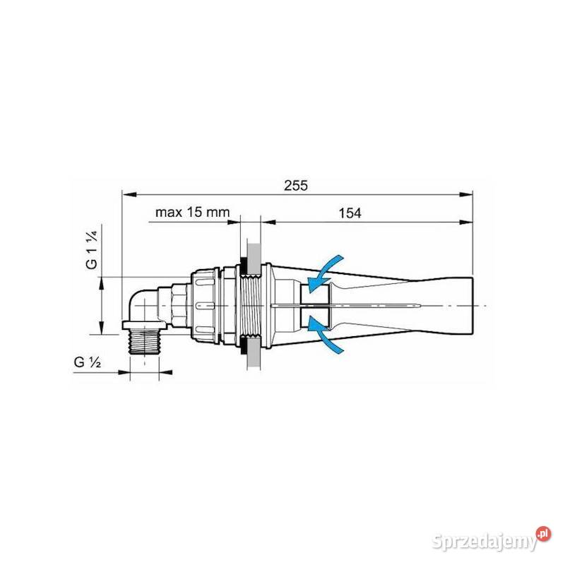 Mieszadło zbiornika gwint 12 15mm 62808201005