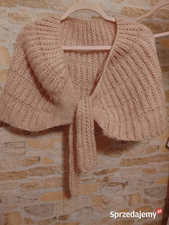 HandmadeEkskluzywna wełniana Etola narzutka szal Dla kobiet Kraków