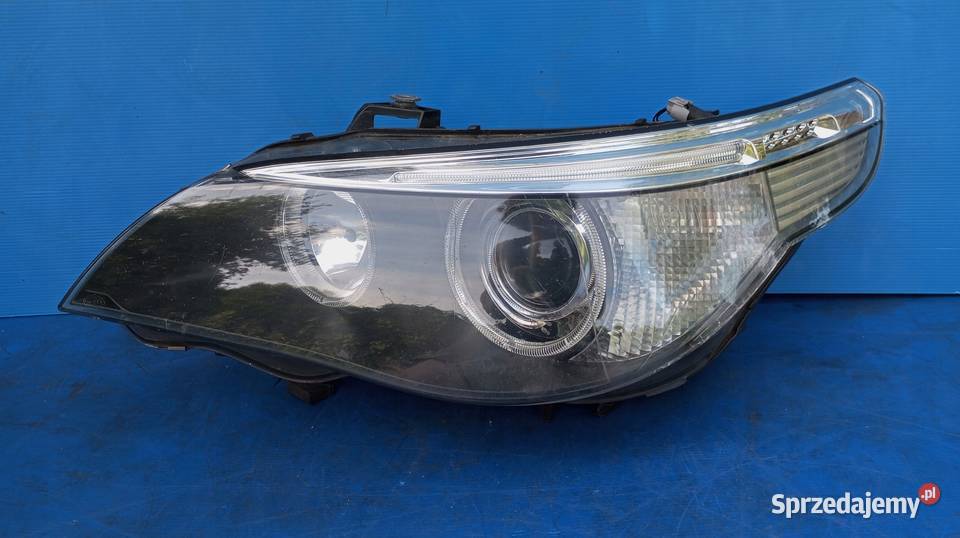 LAMPA LEWY PRZÓD EUROPA XENON BMW 5 E60 E61 osobowe wielkopolskie Nowy Tomyśl sprzedam
