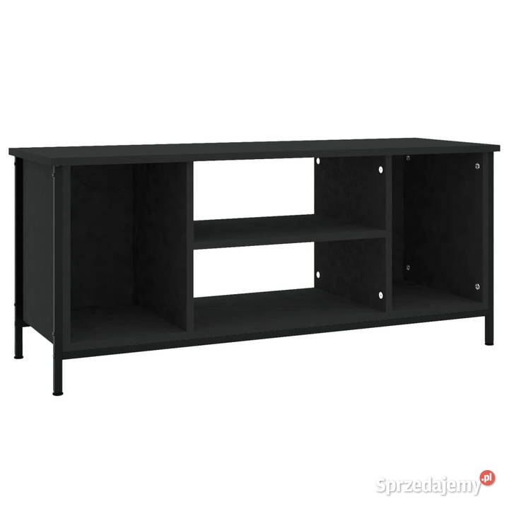 Szafka pod TV czarna 102x35x45 materiał