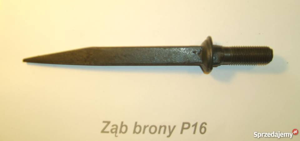 ząb brony polowej M16 16 x 16 x 170 oznaczenie nieuszkodzony Części zamienne