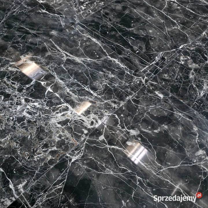 Płytki Marmur Tempesta Nera polerowany 61x406x12 Gdynia