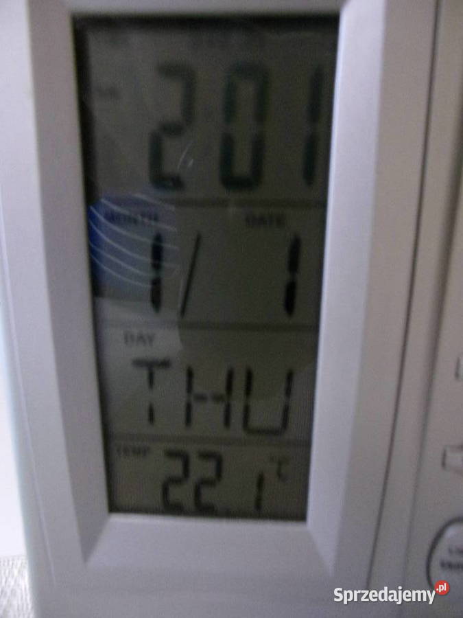 Zegar na biurko wielofunkcyjny kalendarz Warszawa