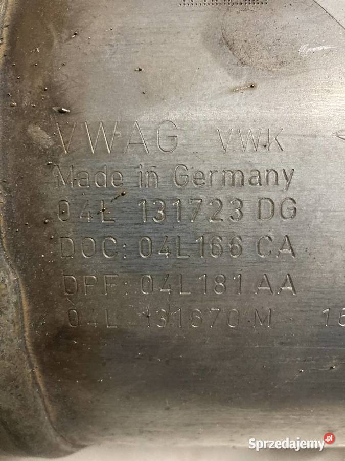 DPF Katalizator Vw Audi Skoda Seat 20 TDI Pozostałe