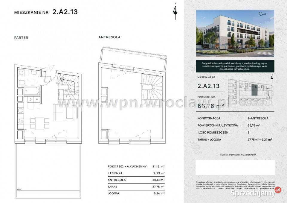 Mieszkanie sprzedam Wrocław 6676m2