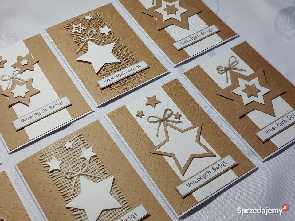 Ręcznie robione kartki na Boże Narodzenie Zbójno