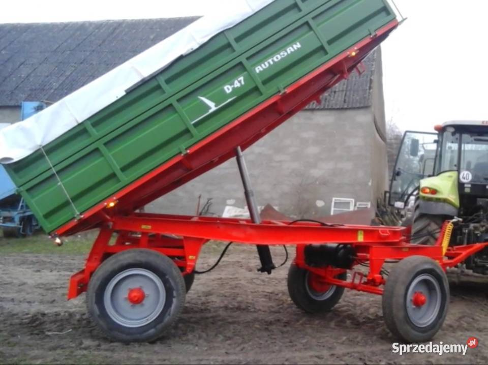 Przyczepa rolnicza Autosan D47 wywrot na 3 Przyczepy rolnicze Żnin