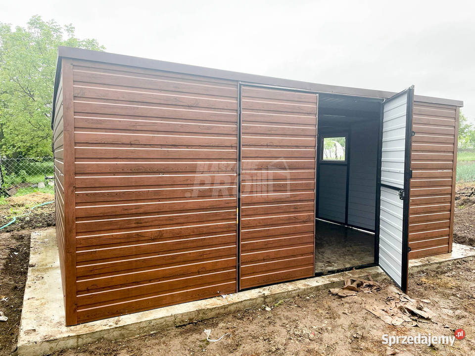 Domek ogrodowy Garaz 6x4m Brama dwuskrzydłowa Przemyśl