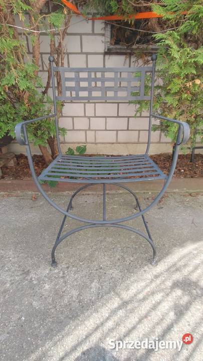 Krzesło ogrodowe metalowe metaloplastyka Warszawa