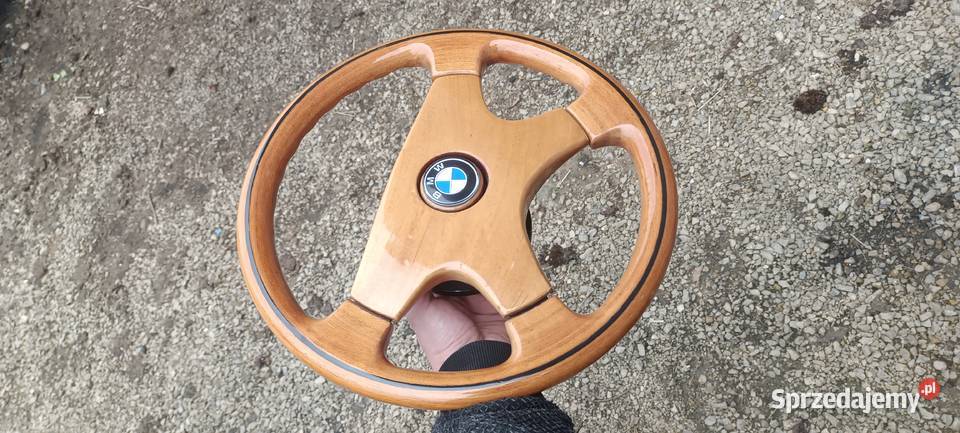 Kierownica drewniana zdemontowana z BMW E36 osobowe Piasek