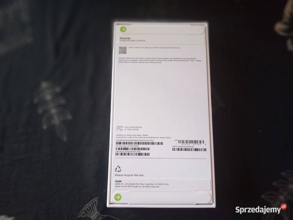 Iphone 16e 256gb z gwarancją producenta Apple / iPhone Warszawa