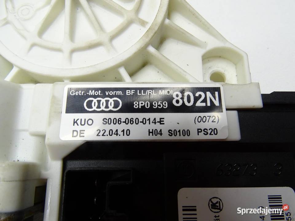 SILNICZEK PODNOŚNIK SZYBY PRAWY PRZÓD PRZEDNI