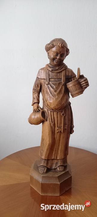 Duża figura mnicha z dzbanem i kuflem sprzedam