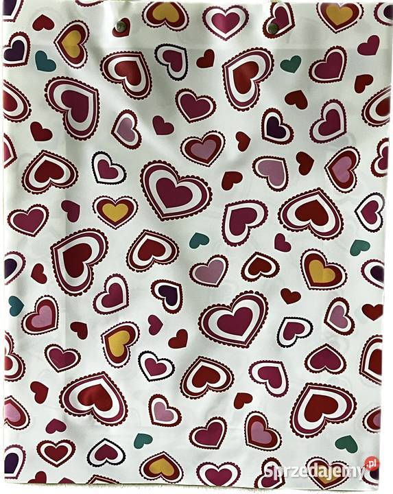 Torebka Prezentowa w Kolorowe Serduszka Idealny Ostrowy nad Okszą