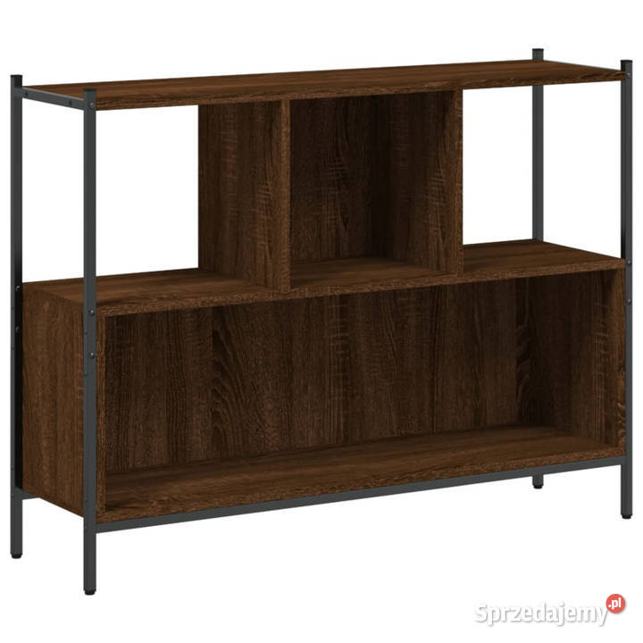 Regał na książki brązowy dąb 102x28x775 WM838902 Warszawa