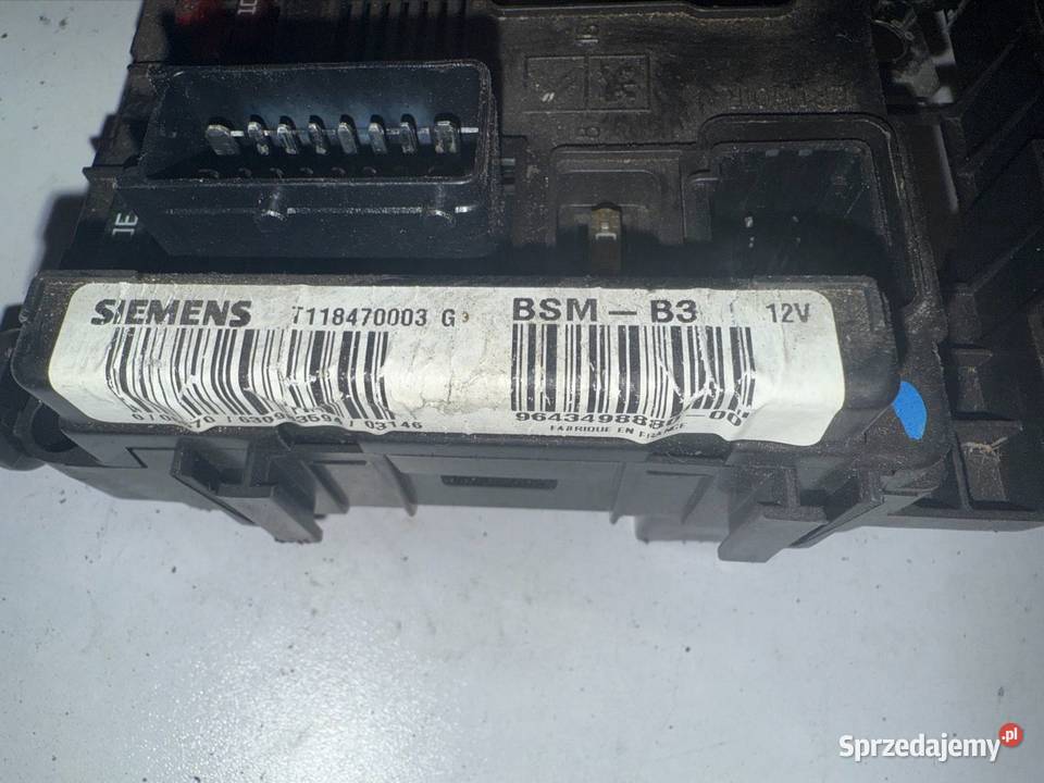 Skrzynka bezpieczników BSM Peugeot Citroen wielkopolskie Ostrów Wielkopolski