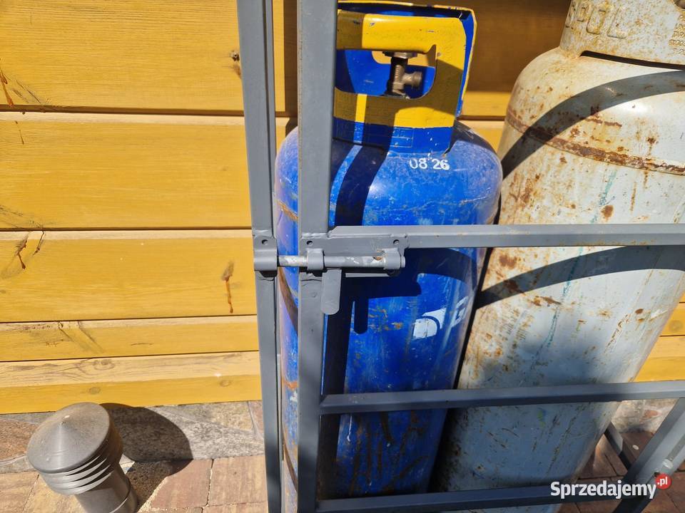 KLATKA STOJAK KOSZ NA BUTLE GAZOWE 2 X 33 Góry
