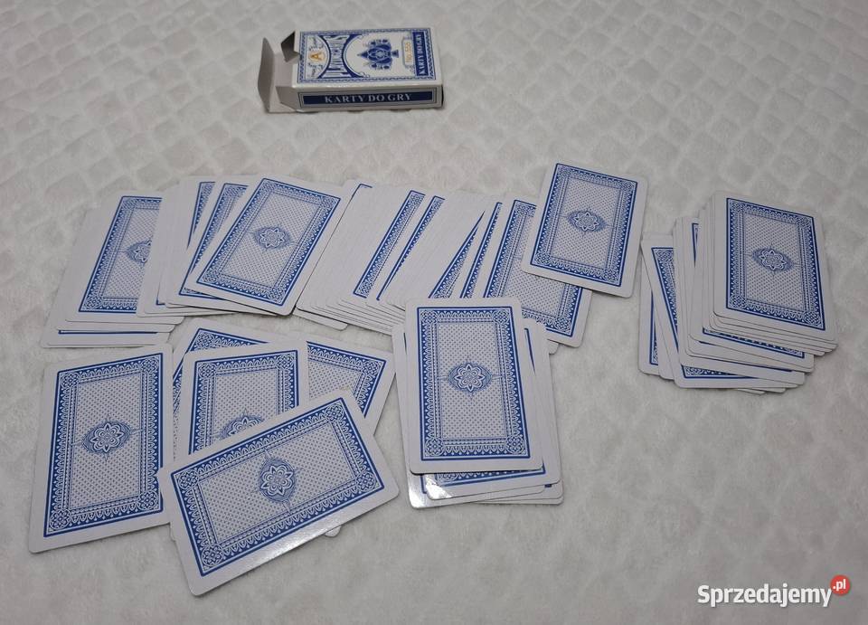 Karty do gry niebieskie 54 No 555 Kolekcje hobby Czeladź