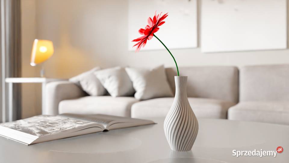 Wazon na kwiaty spiralny nowoczesny Unikat Łódź sprzedam