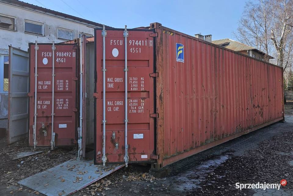Sprzedam kontenery Morskie 40 HC 2 Somianka-Parcele sprzedam