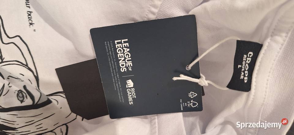 Nowy biały podkoszulekTshirt z motywem gry Yasuo Tarnów