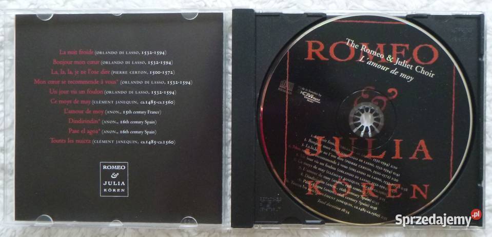 Płyta CD Lamour de moy The Romeo Juliet Choir Warszawa