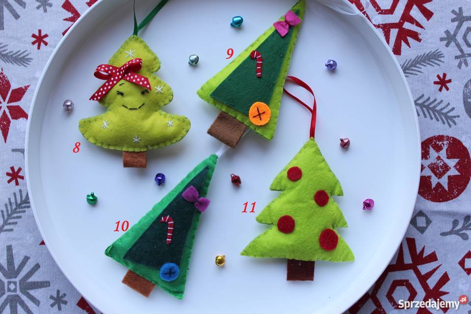 Ozdoby świąteczne z filcu HandMade
