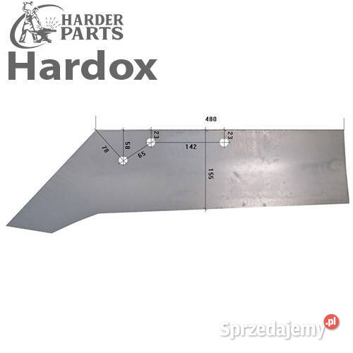 Lemiesz 300ha HARDOX SSP295OEPL części do pługa nieuszkodzony Części zamienne