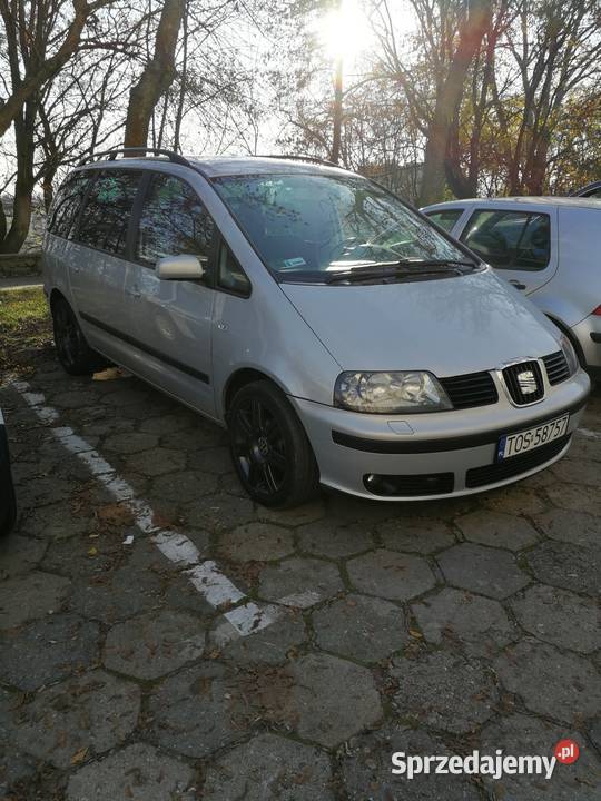 Seat Alhambra 19 TDI 130 2003r 7 osobowy hak wspomaganie kierownicy świętokrzyskie Ostrowiec Świętokrzyski
